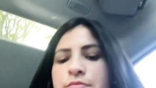 Carolina Novoa Dildo Pussy Fuck In Car